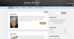 Desktop Screenshot of paperpulpitfortworth.com